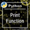[Python] print function [format, without newline, f-strings]