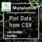 [matplotlib]How to Plot data from CSV file[csv module, pandas]