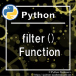 [Python]How to Use filter() Function