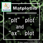 [matplotlib]Difference between "plt" plot and "ax" plot