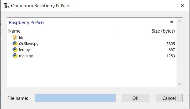 ラズピコ(Raspberry Pi Pico)内のファイル