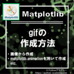 matplotlibでgifを作成する方法